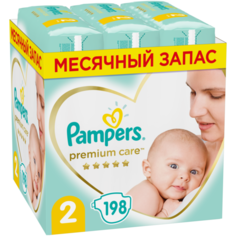 Pampers подгузники Premium Care 2 (4-8 кг), 198 шт.