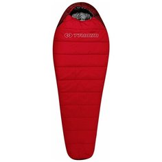 Спальный мешок TRIMM Sporty 195 red/dark red с левой стороны