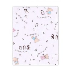 Пеленка ситцевая FlyZay 120x95 (Ноты)