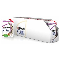 Влажный корм для кошек CAT CHOW для вывода шерсти, с курицей, с зелёной фасолью 24 шт. х 85 г (кусочки в соусе)