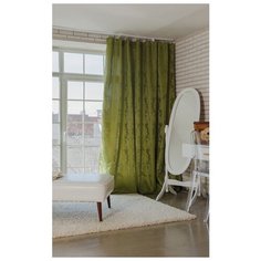 Портьеры Этель Дамаск на ленте 280 см Cypress