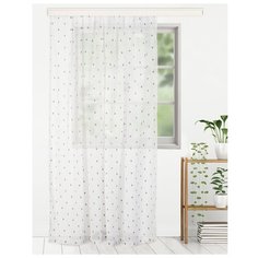 Тюль Этель Геометрия на ленте 200x260 см фиолетовый