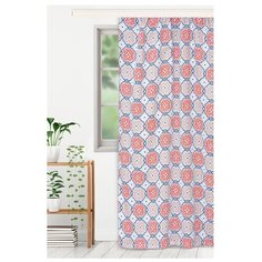 Портьеры Этель Дамаск на ленте 135x250 см синий