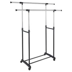 Вешалка для одежды напольная, раздвижная УЮТ-3002, 1450x430x1550 мм (две перекладины) Уютомания