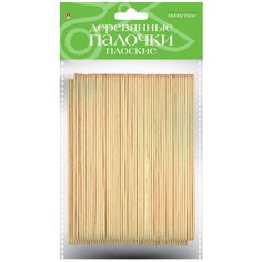 Деревянные палочки, плоские, 15 см (100 штук) Альт