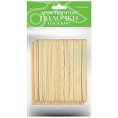 Деревянные палочки, плоские, 12,5 см (100 штук) Альт