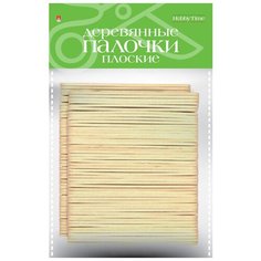 Деревянные палочки, плоские, 9,3 см (100 штук) Альт