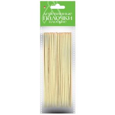 Деревянные палочки, плоские, 15 см (25 штук) Альт