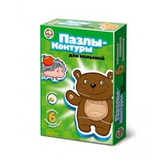 Пазлы-контуры для малышей "Лесные животные" Десятое королевство