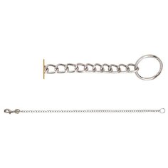 Цепь - поводок с карабином и кольцом, 16x900 мм Triol