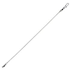 Поводки стальные Lucky John SSW, с вертлюгом и застёжкой, до 06 кг, 23 см (2 штуки)