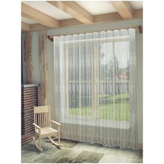 Тюль с вышивкой Джейд SANPA HOME COLLECTION, 300*280 см, белый