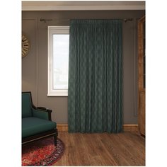 Штора "Патриция" SANPA HOME COLLECTION, 200*270 см, коричнево-голубой