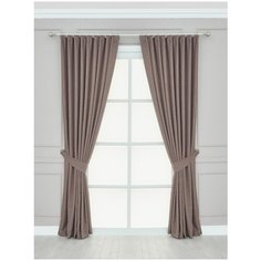 Комплект штор "Хезер" SANPA HOME COLLECTION, 200*270 см (2шт.), коричневый