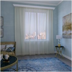 Тюль "Вуаль" SANPA HOME COLLECTION, 400*270 см, бежевый