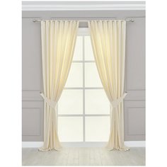 Комплект штор "Гвенет" SANPA HOME COLLECTION, 200*280 см (2шт.), экрю