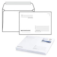 Конверт "Куда-Кому", С4 (229х324 мм), 50 штук, отрывная полоса, плотные 100 г/м2 Курт