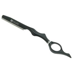 Бритва филировочная с вращающимся кольцом "Dewal", со станком, цвет черный