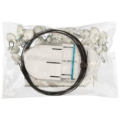 Карниз-струна с пластмассовыми зажимами, 3,5 м, 20 зажимов, арт. С-54 Gamma