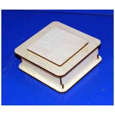 Заготовка из дерева "Шкатулка квадратная №3", средняя, 12x12x5 см Созвездие