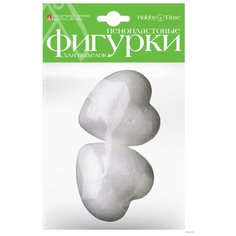 Пенопластовые фигурки "Сердечки", 80 мм (2 штуки) Альт