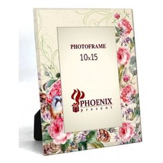 Фоторамка декоративная для фото 10x15 см "Розовый куст" Феникс Present