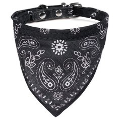 Ошейник Triol "Бандана", черный, 10x310 мм