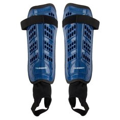 Щитки футбольные с защитой голеностопа Larsen "6820N", цвет: голубой, размер: S