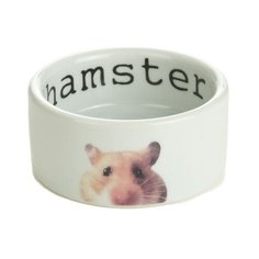 Миска для хомяка, керамическая, голубая, 7,5 см Beeztees