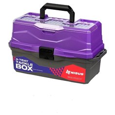 Ящик для снастей NISUS "Tackle Box", трехполочный (синий)