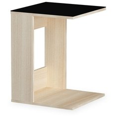 Столик журнальный LeSet LS 731, ДхШ: 45 х 45 см, ясень светлый/черный