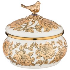 Сахарница Ренессанс 0,85л Agness, белый/золотистый(950-167)