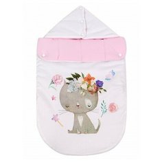 Forest kids Конверт на выписку демисезонный с прорезями Sweet kitty