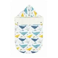 Forest kids Конверт на выписку демисезонный с прорезями Whales