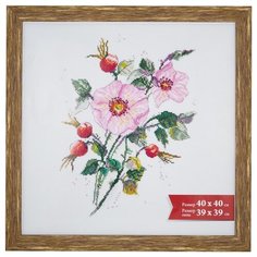 Рамка пластиковая с оргстеклом "Gamma", 40x40 см, цвет: тик, арт. ПРК-11