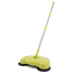 Механический веник-швабра "Фея порядка. SMP-300", цвет: зеленый, с контейнером для мусора