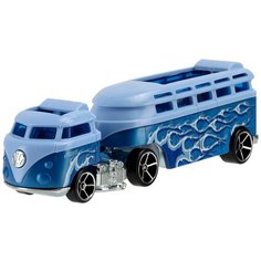 Трейлер Hot Wheels City Track Stars Custom Volkswagen Hauler (BFM60/CGJ45) 1:64, 15 см, синий/голубой