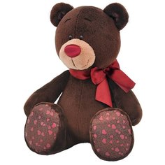 Мягкая игрушка Orange Toys Мишка Choco с красным бантом сидящий 50 см