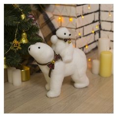 Фигурка Luazon Lighting Медведь и медвежонок белый