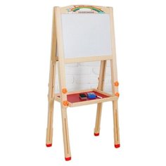 Мольберт детский Сима-ленд двусторонний Радуга (3998990) натуральный