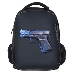Hatber Ранец Ergonomic Classic Fire gun (NRk_45041), черный