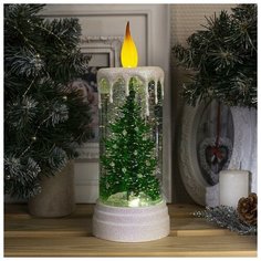 Фигурка Luazon Lighting новогодняя свеча Ёлочка 27 см прозрачный