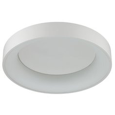 Люстра потолочная светодиодная Odeon Light "Sole", 50 Вт, 220 В, с ДУ (белый/серый)