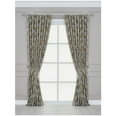 Комплект штор "Дебора" SANPA HOME COLLECTION, 200*270 см (2шт.), зеленый