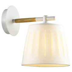 Бра Odeon Light "NICOLA", E27, 1x40 W (белый/дерево)