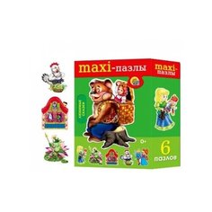 Макси-пазлы "Любимые сказки. Маша и медведь" Рыжий кот