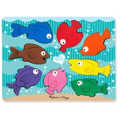 Деревянный пазл "Цветные рыбки" Melissa & Doug