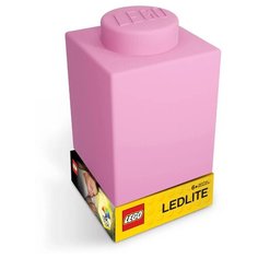 Фонарик силиконовый "Lego", розовый