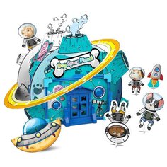 Пазл-раскраска 3D "Космический Домик Щенят", 56 деталей Synergy