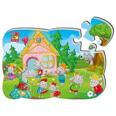 Мягкий магнитный пазл "Сказки. Волк и семеро козлят" Vladi Toys